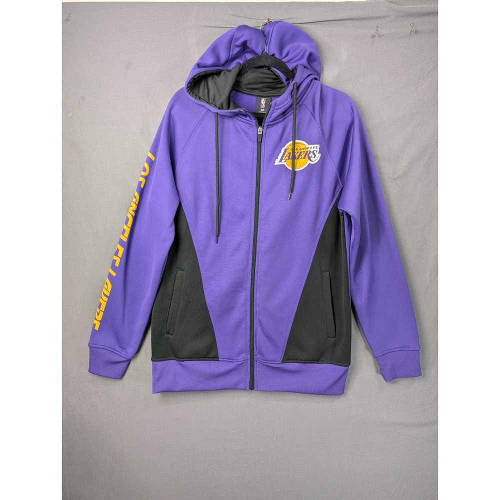 NBA Los Angeles Lakers Mens Purple Full Zip Hoodie Medium 7936